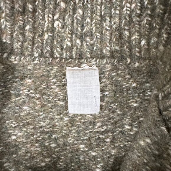 Vtg Levis Silvertab Womens Large Green‎ Itchy Pullover 1/4 Zip Boxy Crop Sweater - Picture 4 of 8